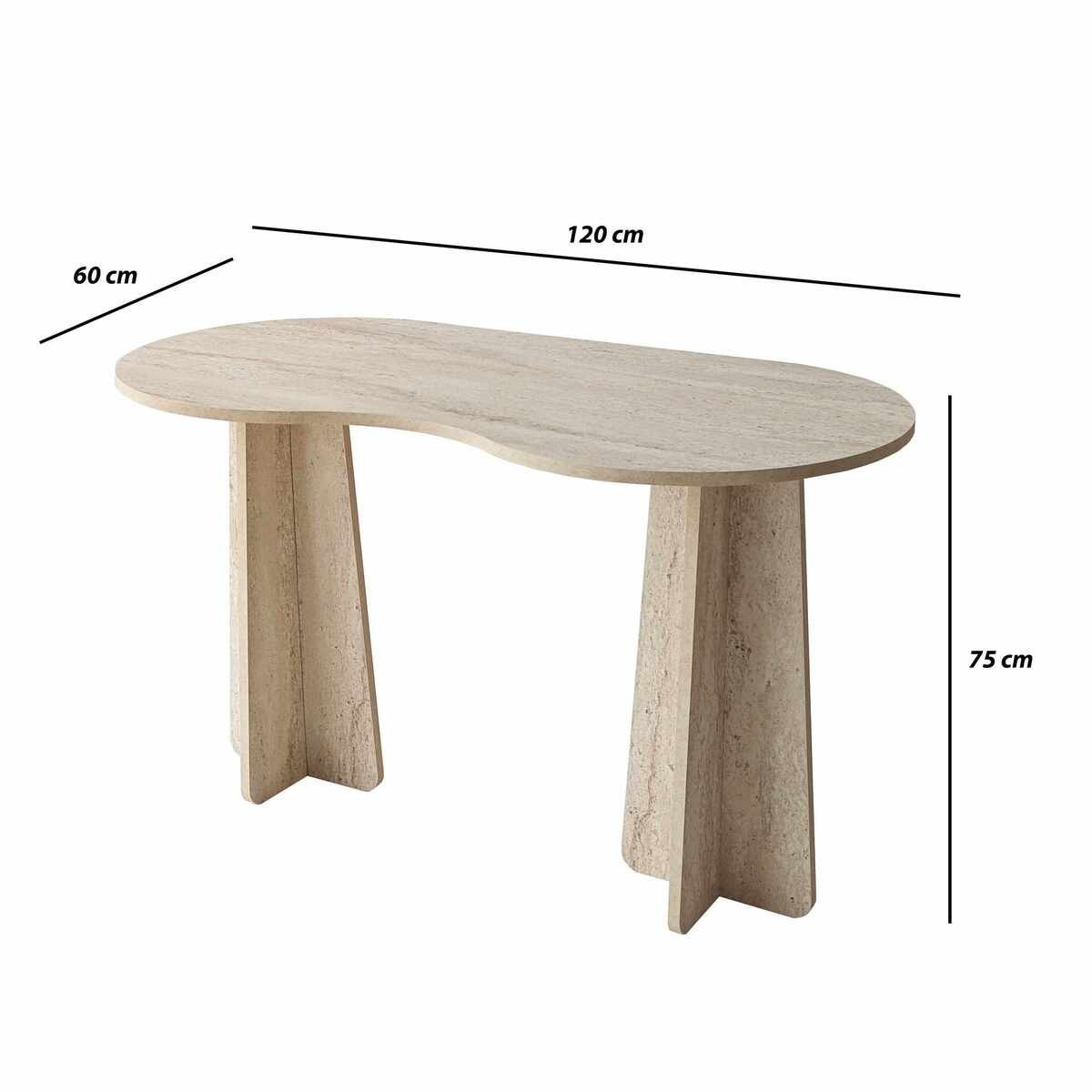 Como - Organic Top Desk - Travertine