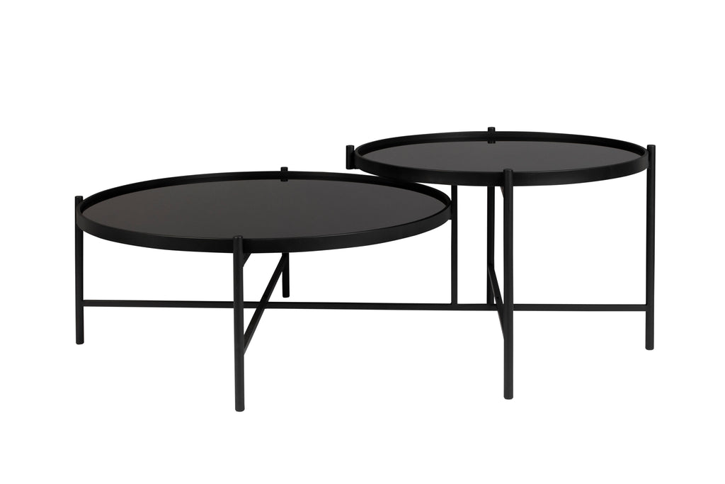 Li - Table Basse - Verre - Noir