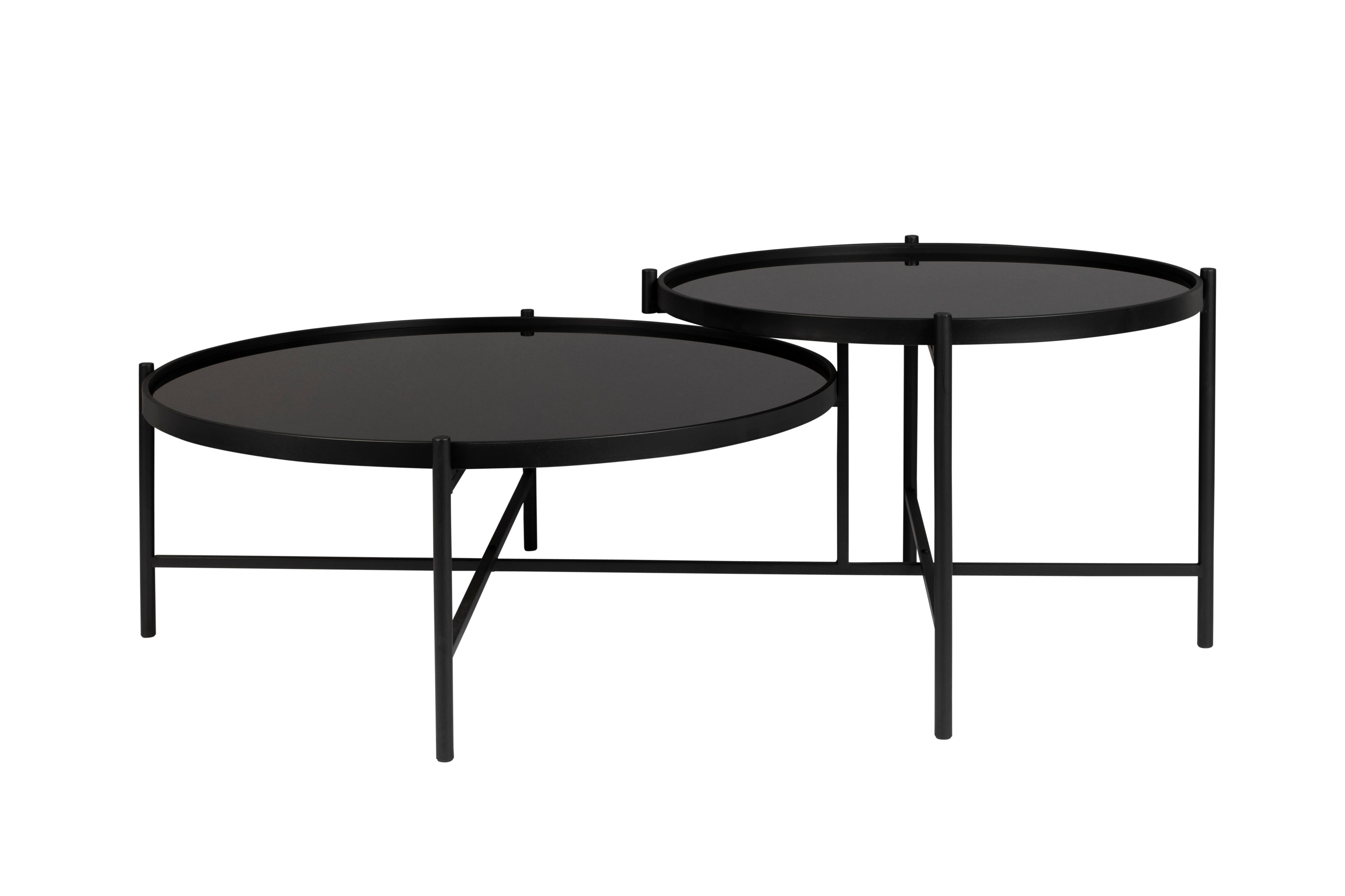 Li - Table Basse - Verre - Noir
