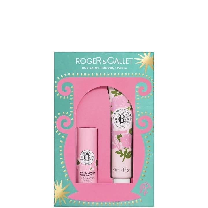 Roger&Gallet - Set Dúo Bálsamo Labial Y Crema De Manos Rosa - 30Ml