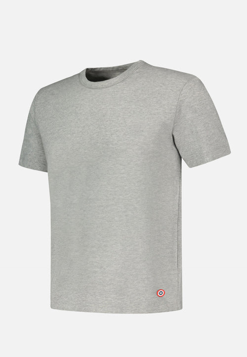T-Shirt Homme Gris À Manches Courtes En Coton - Formidable Gris
