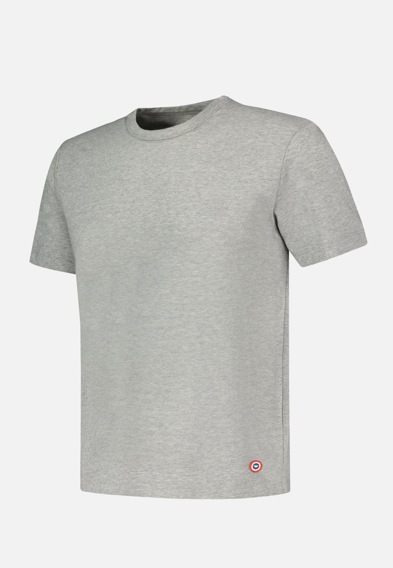 T-Shirt Homme Gris À Manches Courtes En Coton - Formidable Gris