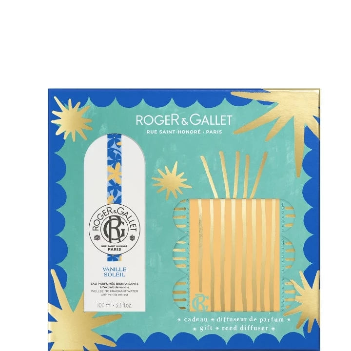 Vanille Soleil Coffret Eau Fraîche Parfumée Bienfaisante - Diffuseur