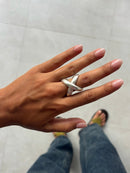 Bague Cross Plata