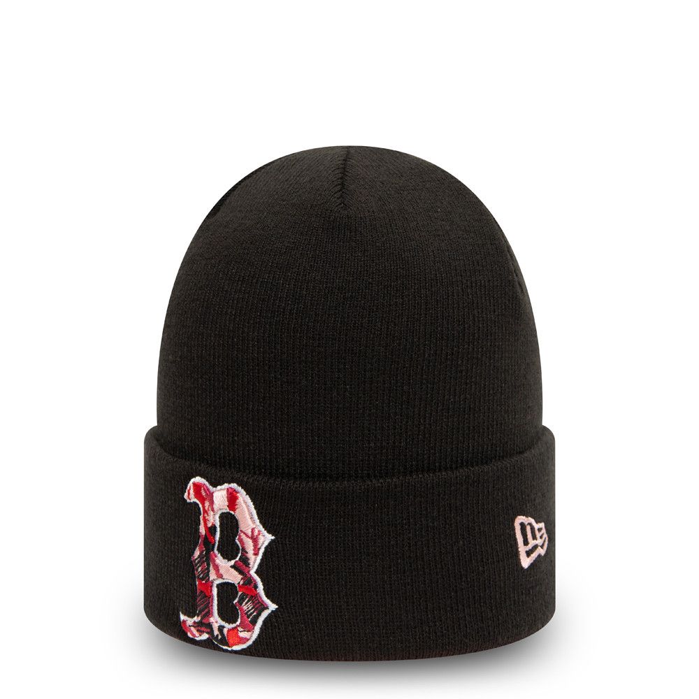 Bonnet New Era Camo Infill Cuff Knit Boston Red Sox