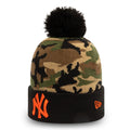 Bonnet New Era Camo Crown Cuff Knit New York Yankees