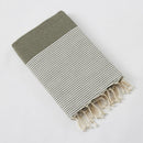 Fouta Con Flecos - Algodón Tejido Teñido - Azul Marino - Nenúfar