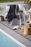 Fouta Con Flecos - Algodón Tejido Teñido - Azul Marino - Nenúfar
