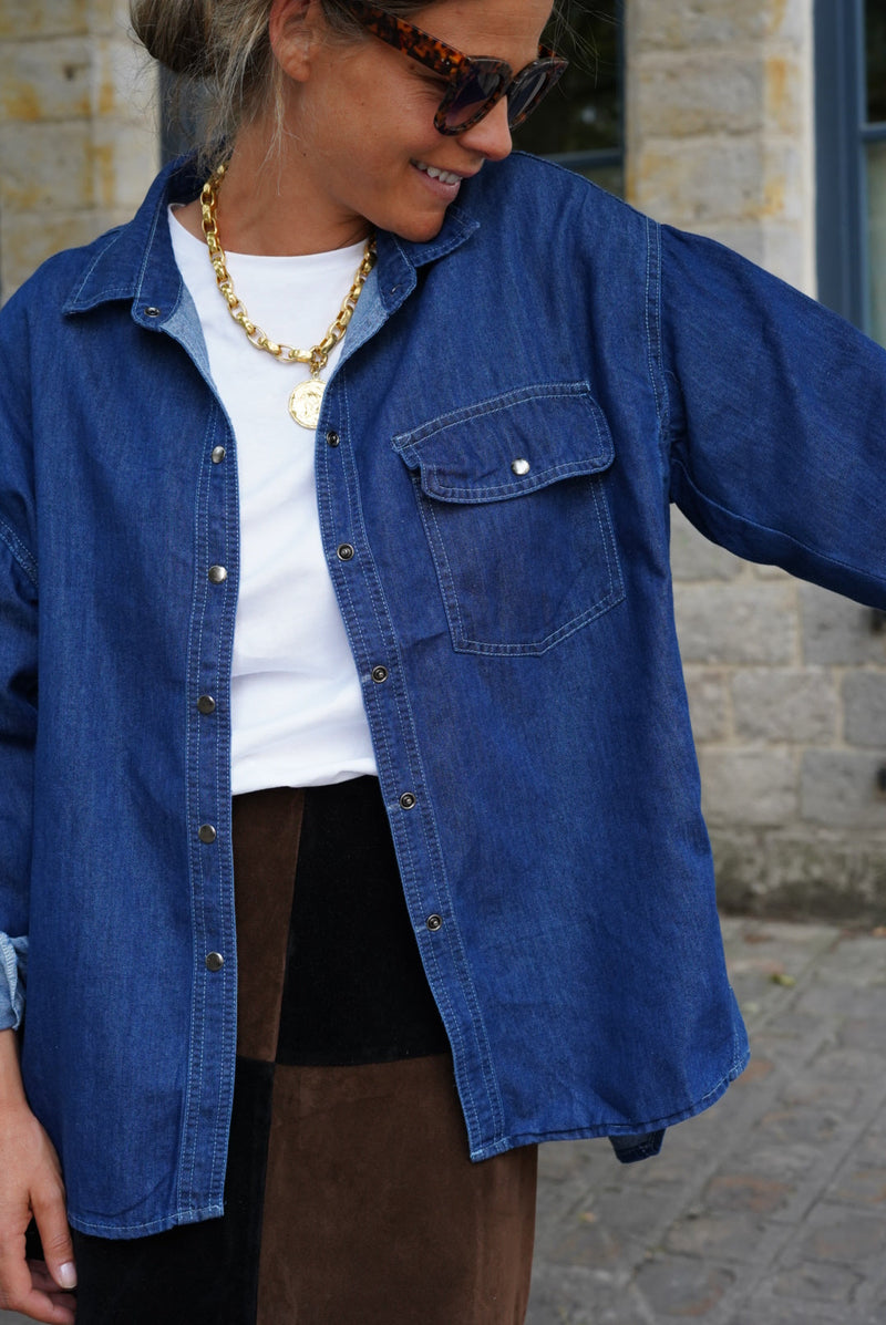 Chemise Louise Denim Bleu