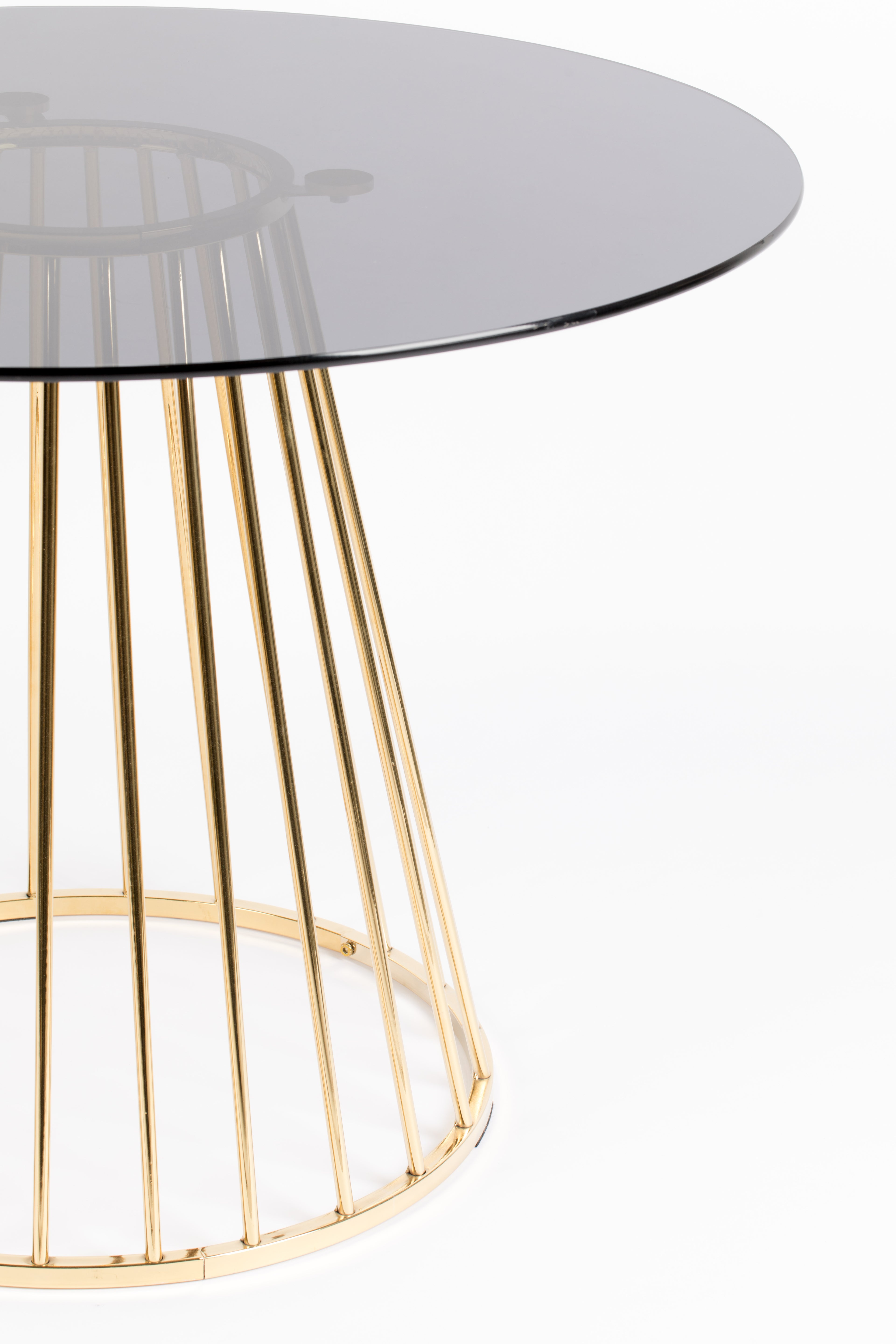Floris - Dining Room Table - Glass - Gold