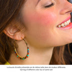 Iancura Hoop Earrings - Green