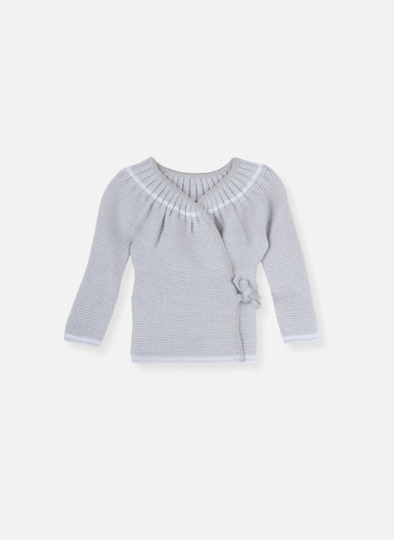 Birth Bra With Ties - Gray
