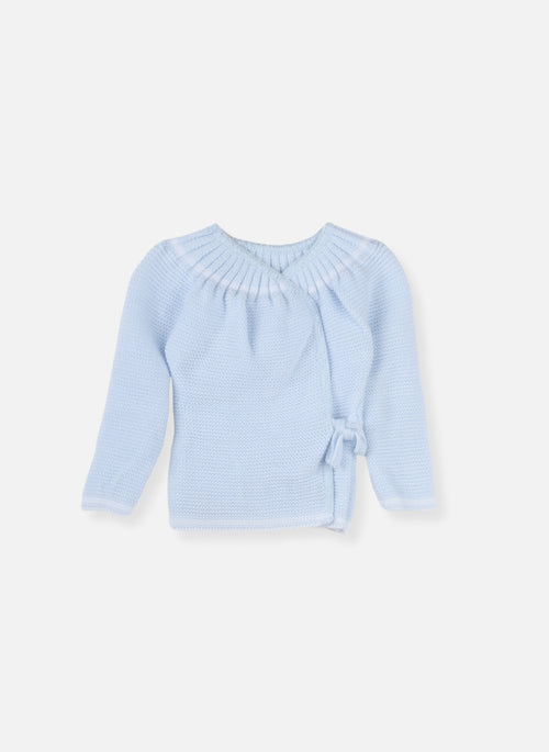 Brassière Naissance À Liens - Bleu Layette