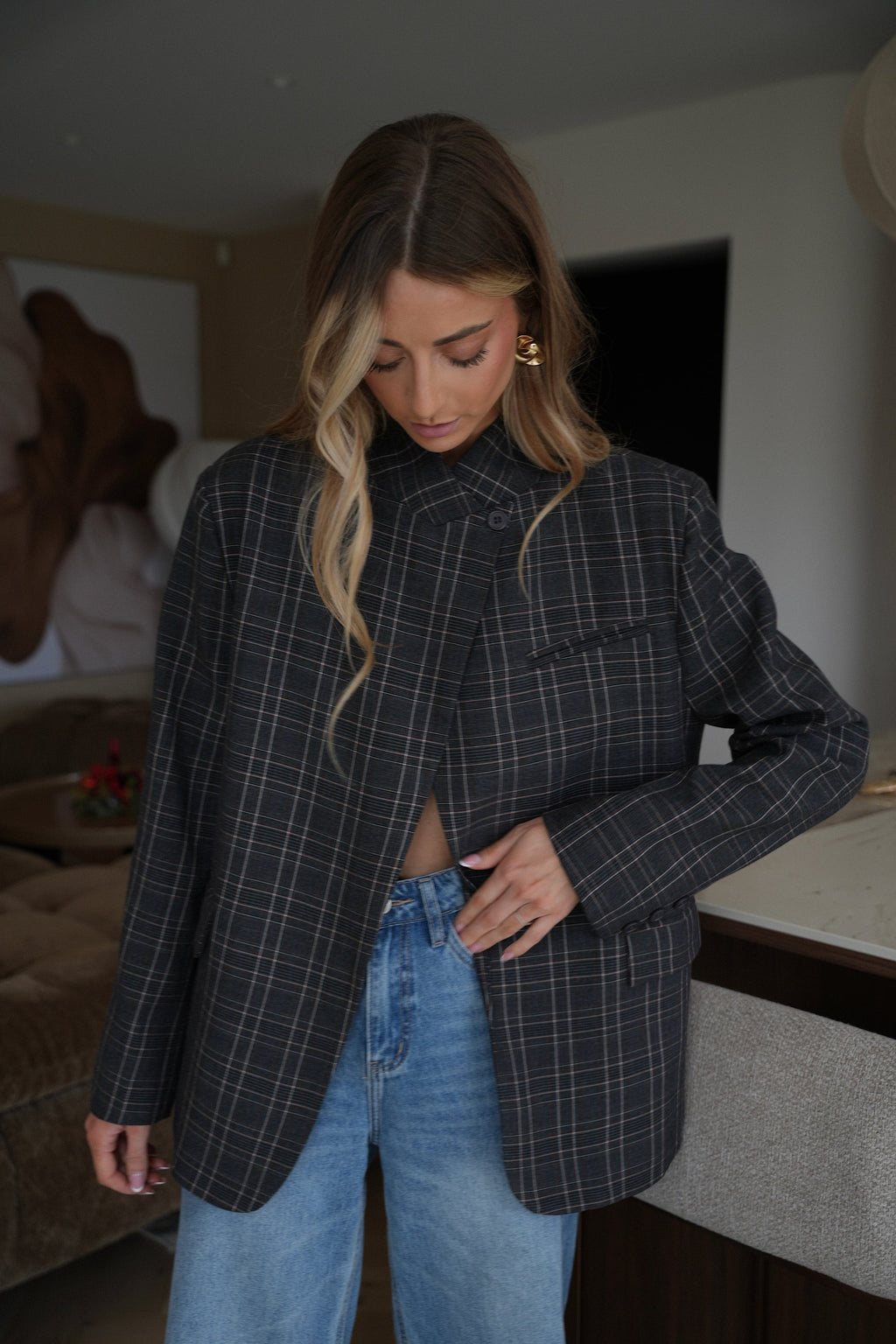 Loane Gray - Asymmetrical Blazer