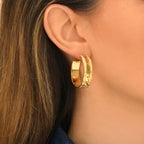 Pendientes de aro Arizona Dream - Dorados