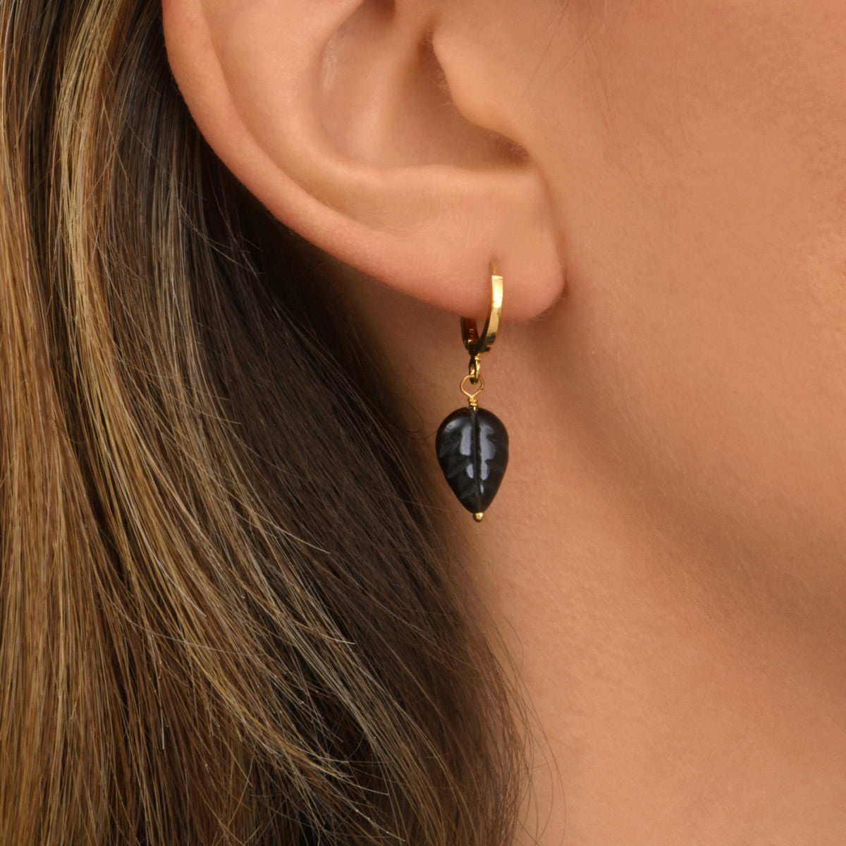 Arizona Dream Hoop Earrings - Black