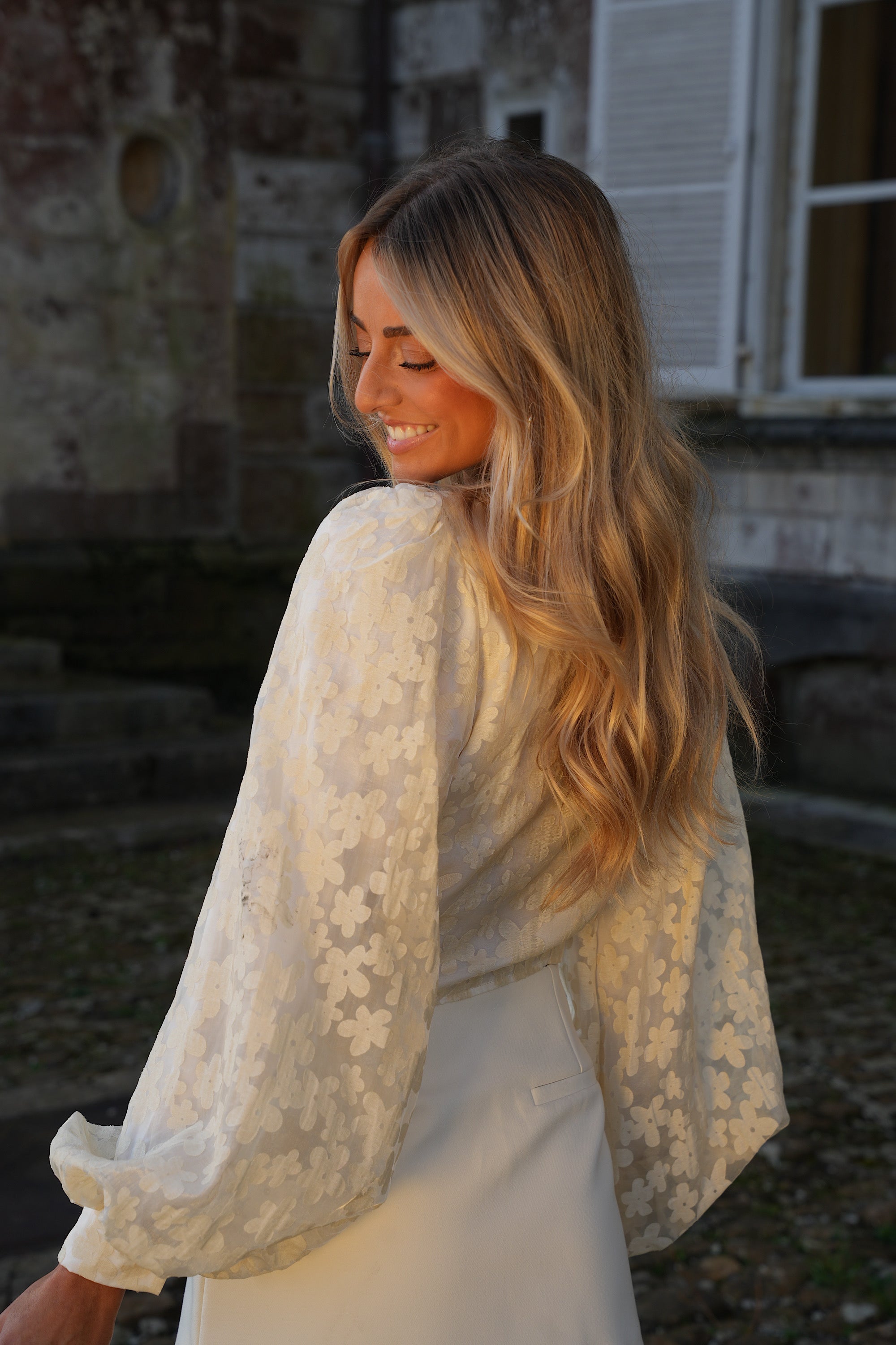 Doriane Amarillo - Blusa Cruzada