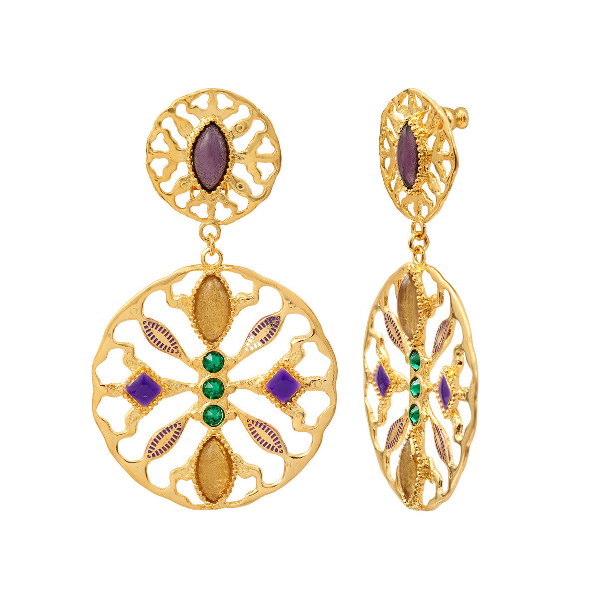 Arizona Dream Stud Earrings - Purple