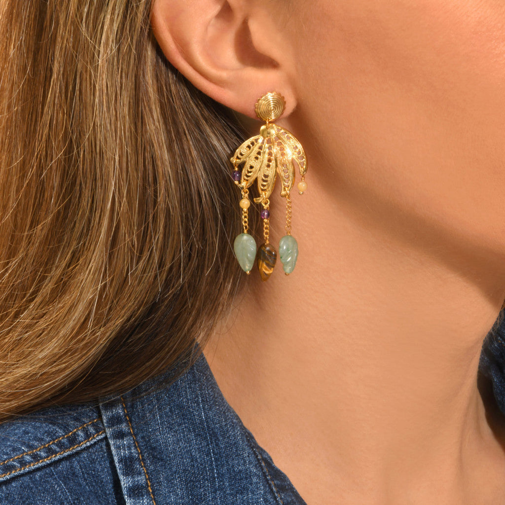 Arizona Dream Post Earrings - Purple