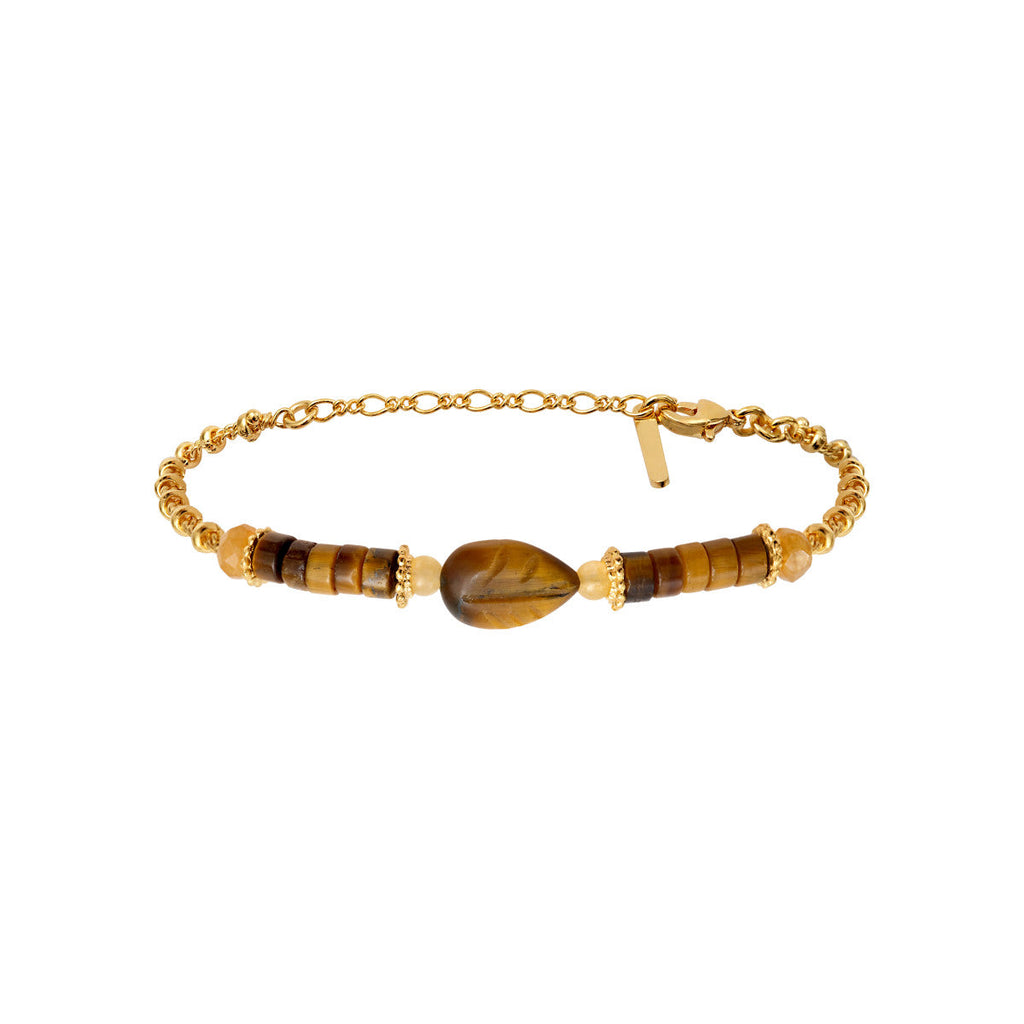 Arizona Dream Adjustable Fine Leaf Bracelet - Gold