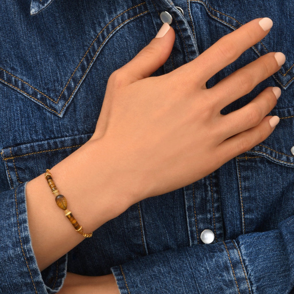 Arizona Dream Adjustable Fine Leaf Bracelet - Gold