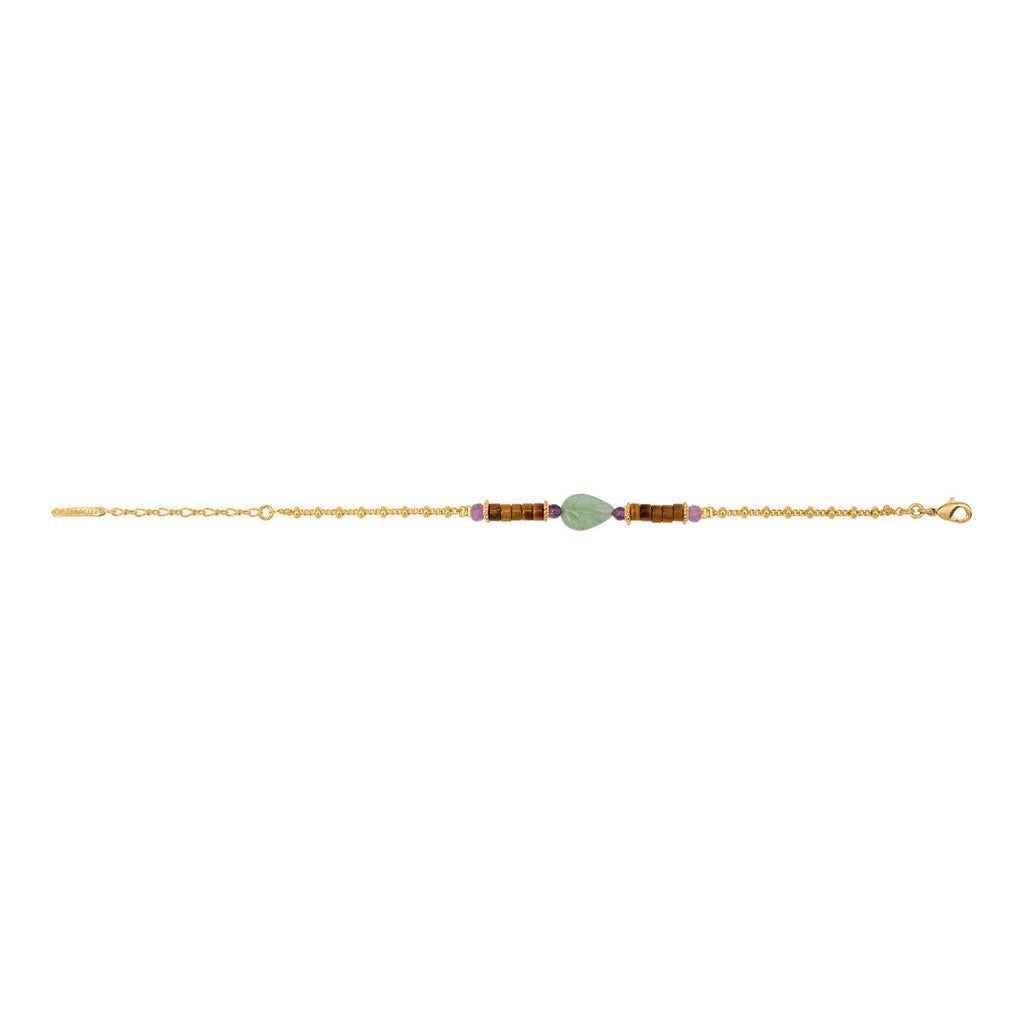 Pulsera Fina Ajustable Arizona Dream - Verde