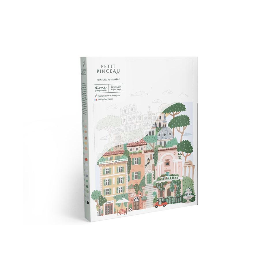 Coffret Peinture Au Numéro - Petit Pinceau - Rome Par Hoglet And Co