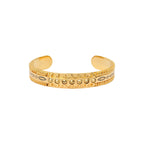 Pulsera Rígida Ajustable Arizona Dream - Dorada