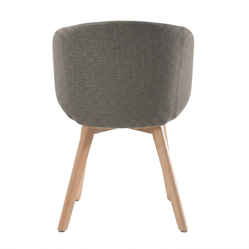 Lot De 2 Chaises En Tissu Et Pieds En Hêtre - Solene