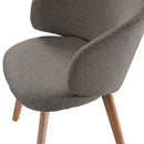 Lot De 2 Chaises En Tissu Et Pieds En Hêtre - Solene
