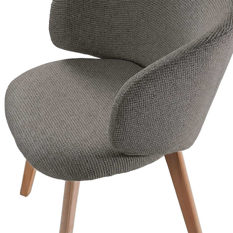 Lot De 2 Chaises En Tissu Et Pieds En Hêtre - Solene