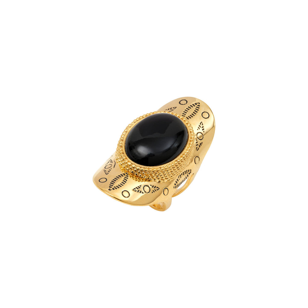 Anillo Ancho Ajustable Arizona Dream - Negro