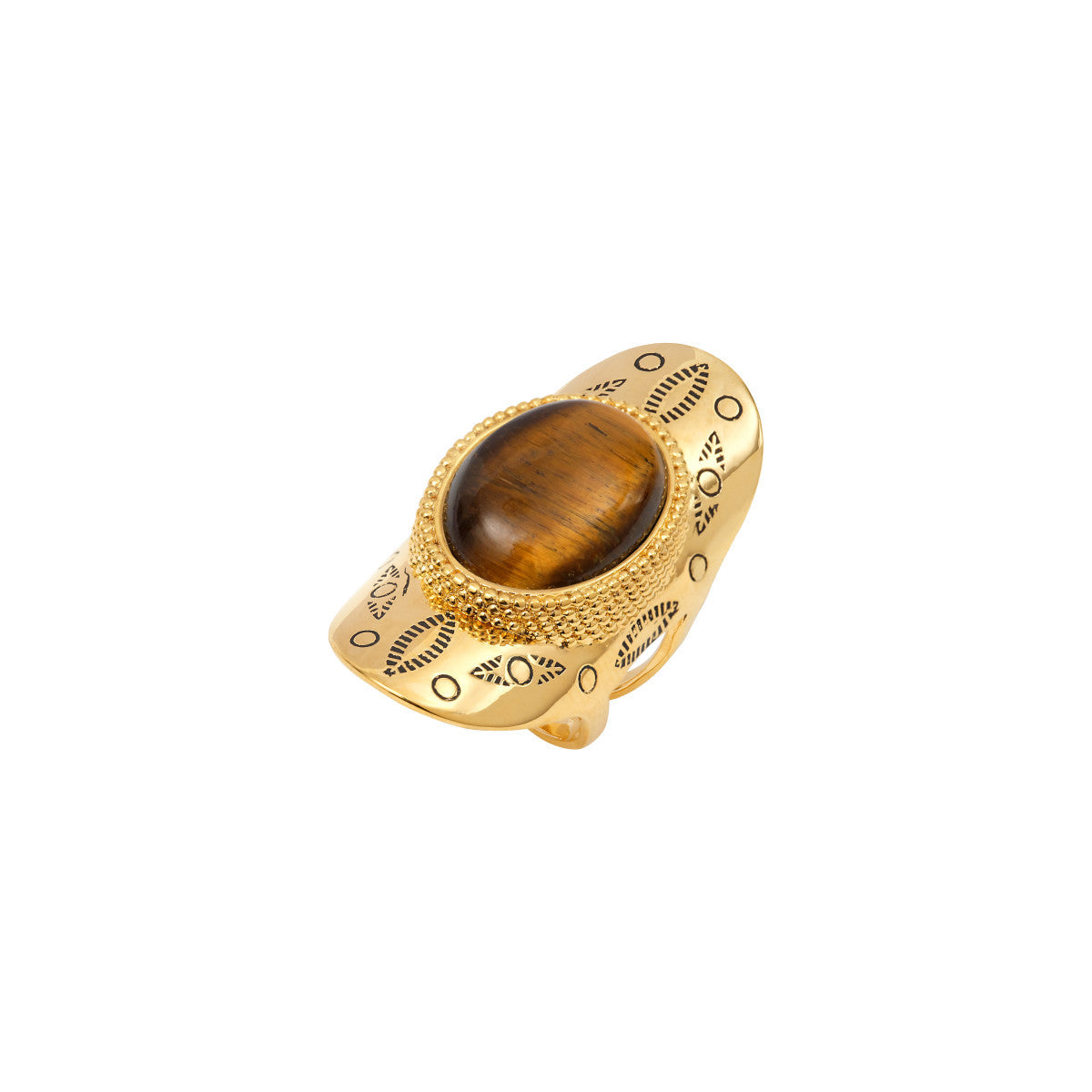 Anillo Ancho Ajustable Arizona Dream - Dorado