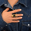 Anillo Ancho Ajustable Arizona Dream - Negro