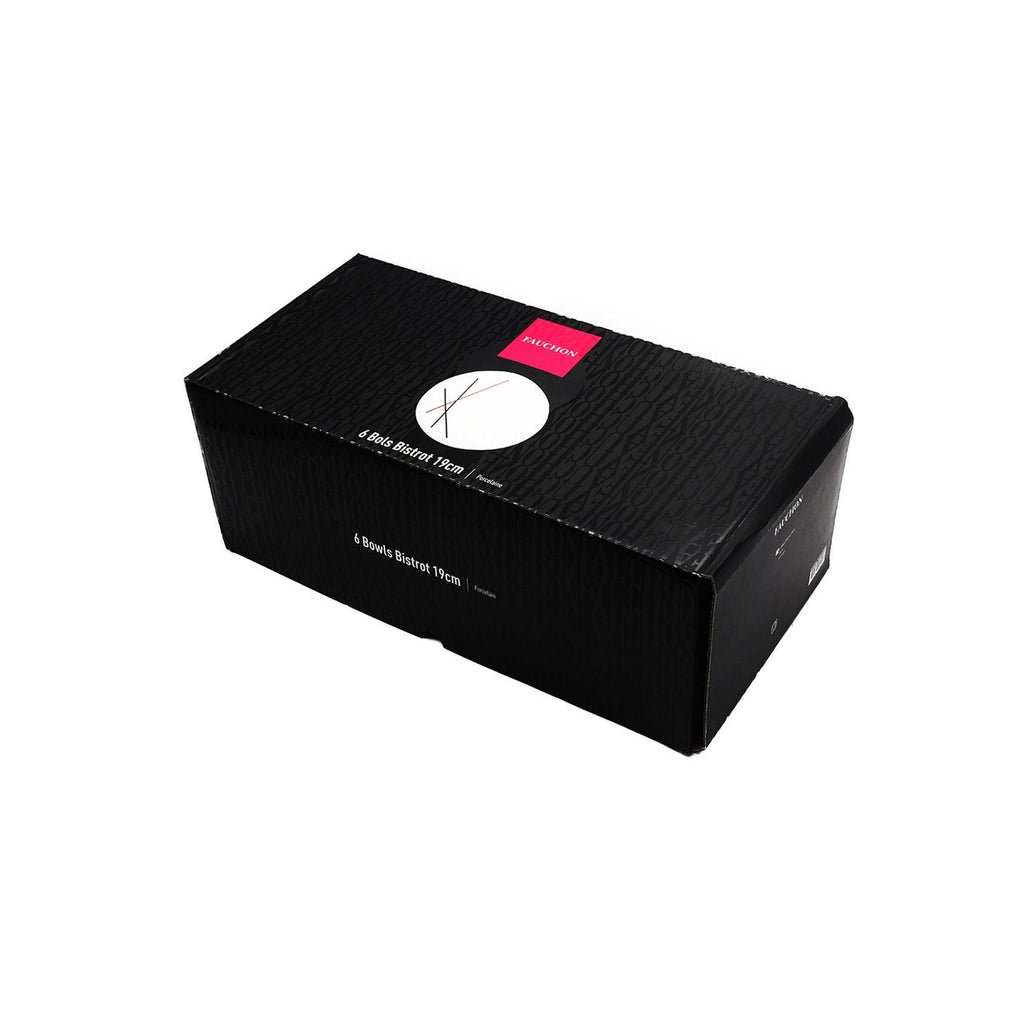 Bistrot - Fauchon - 6 ciotole profonde - 19 cm - Bianco