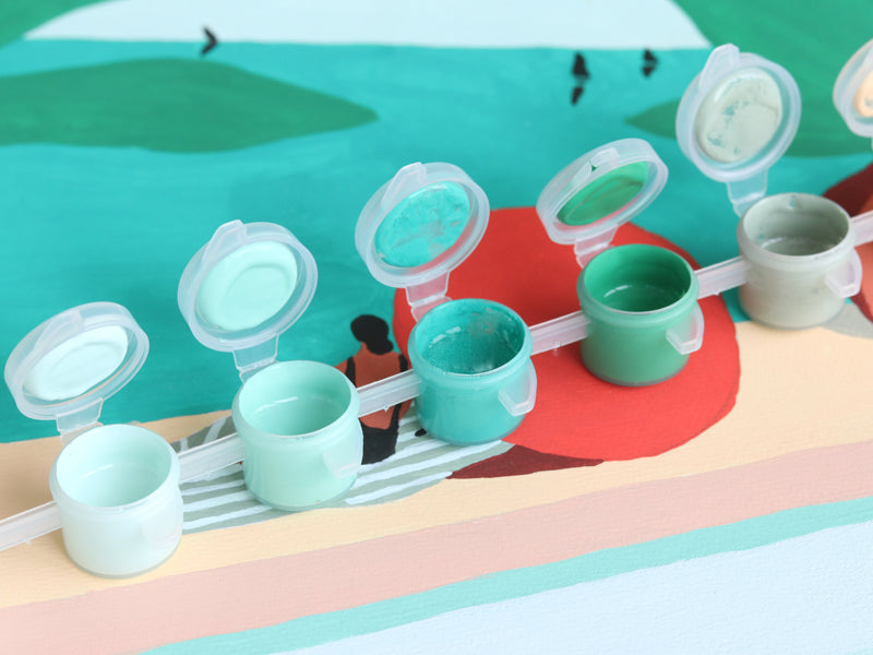 Acheter Coffret peinture au numéro - Petit Pinceau - St Barthélemy par Léa Morichon - 22,99 € en ligne sur La Petite Epicerie...