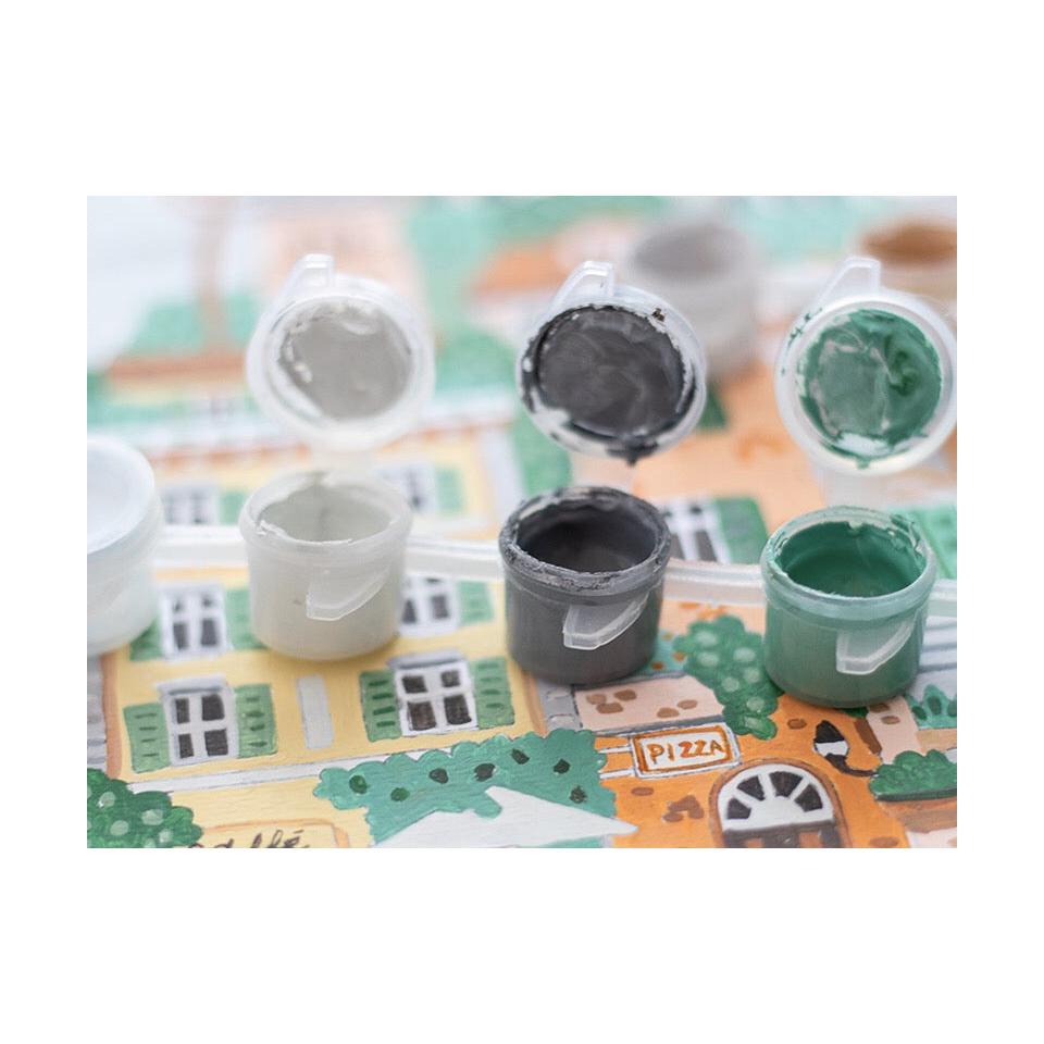 Coffret Peinture Au Numéro - Petit Pinceau - Rome Par Hoglet And Co