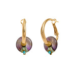 Pendientes de aro finos Babylone - Violetas