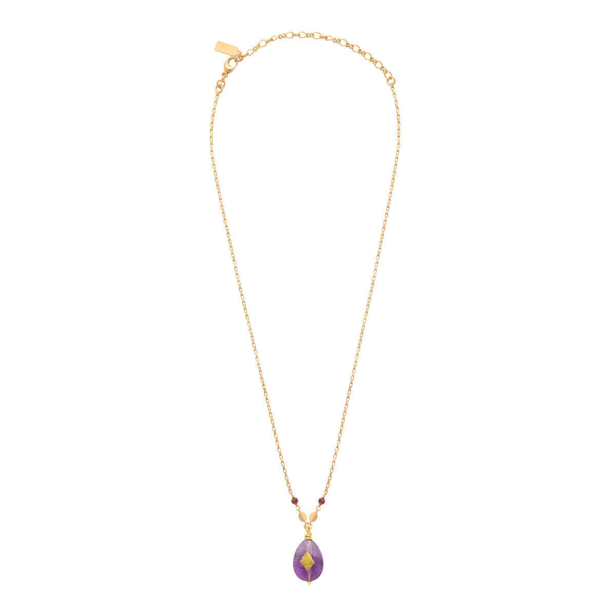 Collar Colgante Ajustable Babylone - Violeta