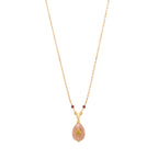 Babylone Adjustable Pendant Necklace - Pink