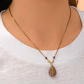 Babylone Adjustable Pendant Necklace - Pink