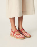 Espadrilles Peonia Cuadros Rojos