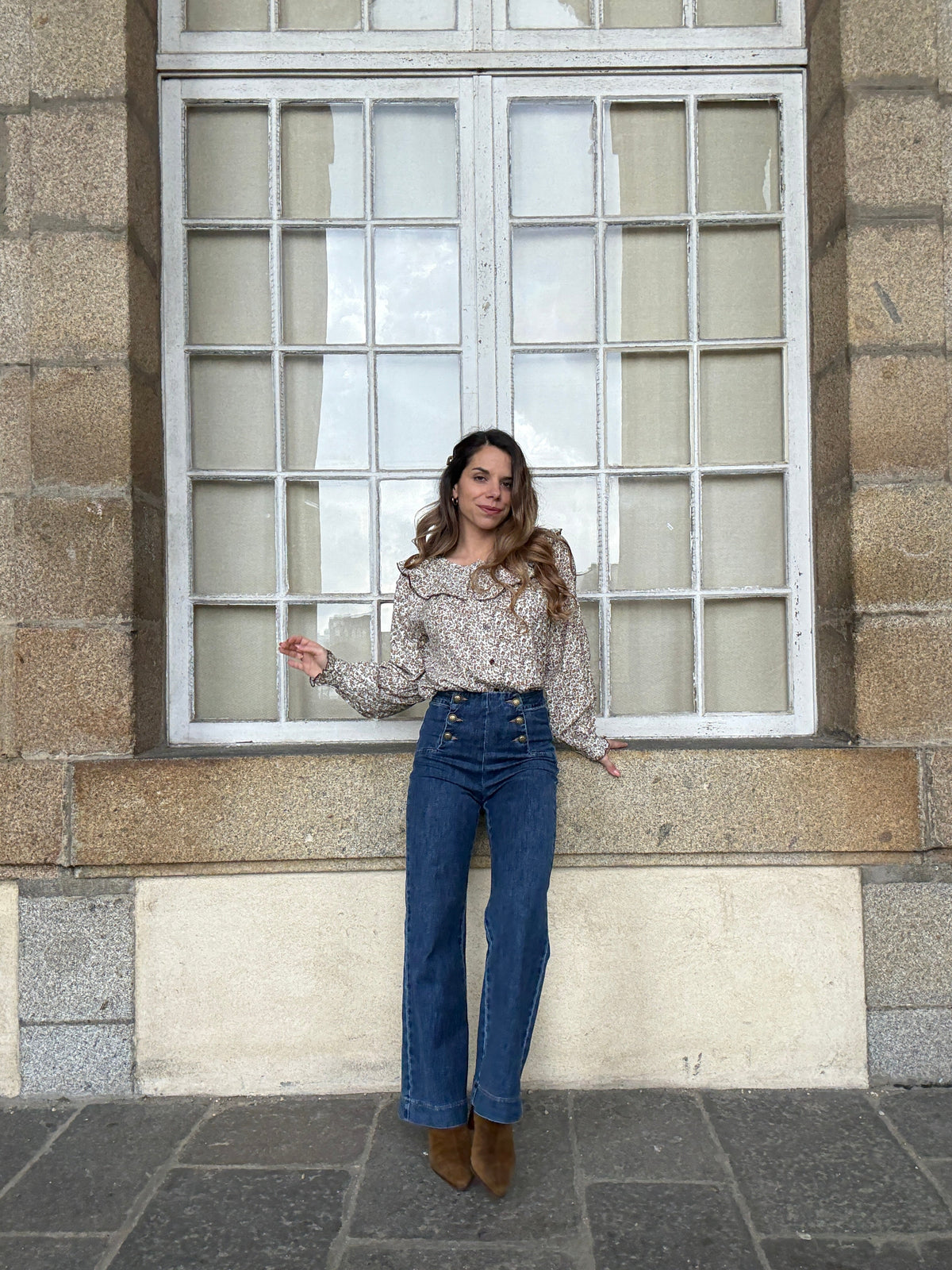 Vaqueros Victorine denim oscuro