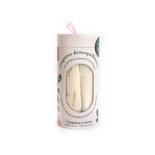 Comprar Kit de costura - 7 toallitas desmaquillantes de costura - Crudo/Oro - 9,99 € online en La Petite Epicerie - Pasatiempos creativos