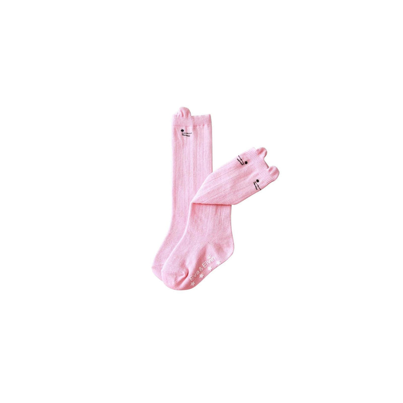 Chaussettes Hautes Souris - Rose - Fille