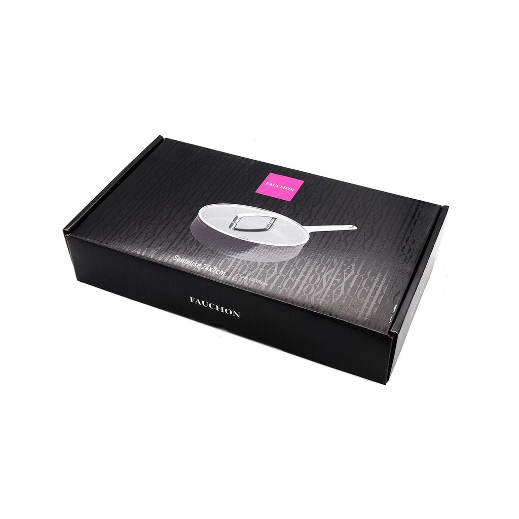 Signature - Fauchon - Non-Stick Aluminium Sauté Pan - Black