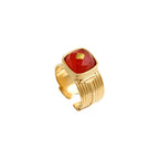 Babylone Adjustable Ring - Orange