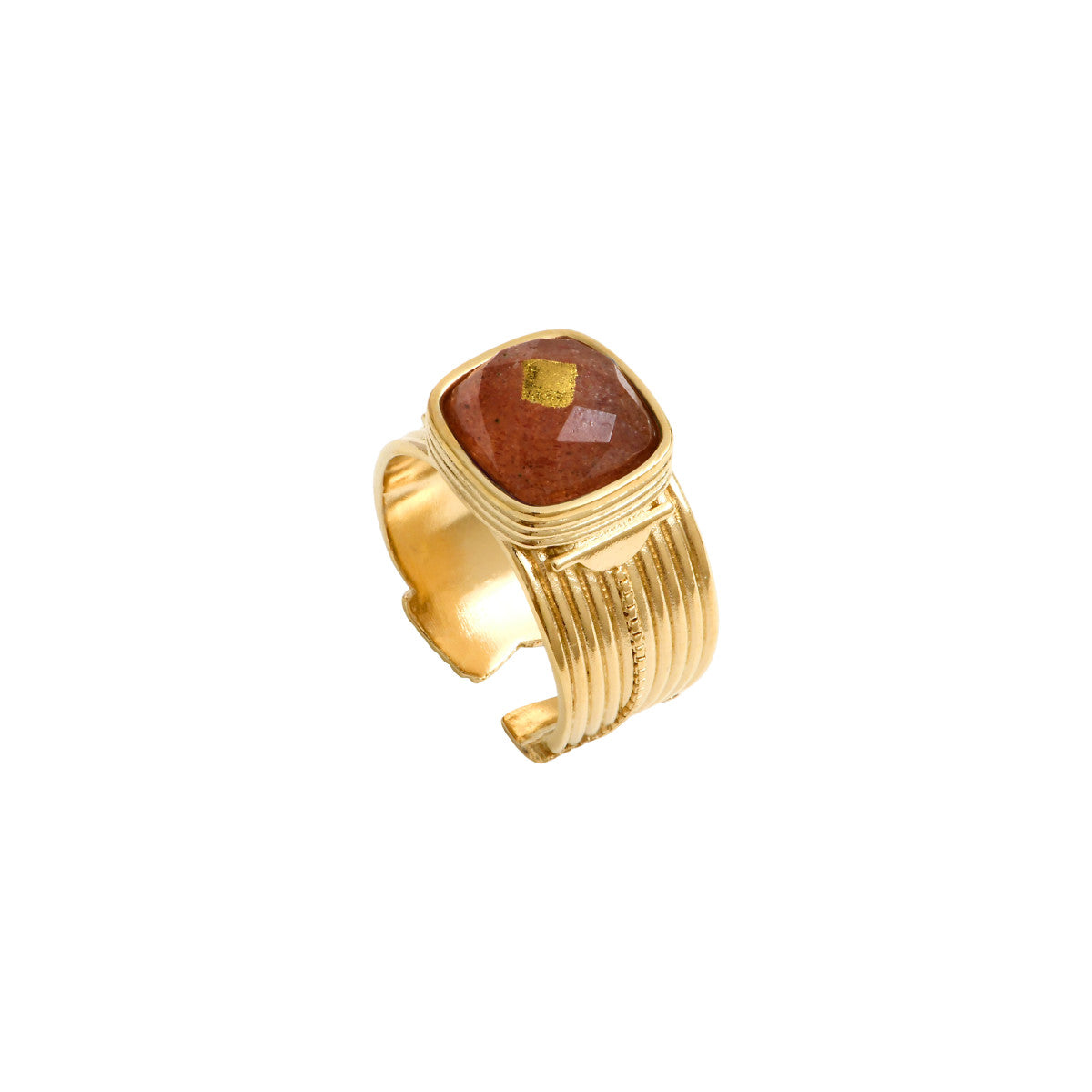 Babylone Adjustable Ring – Pink