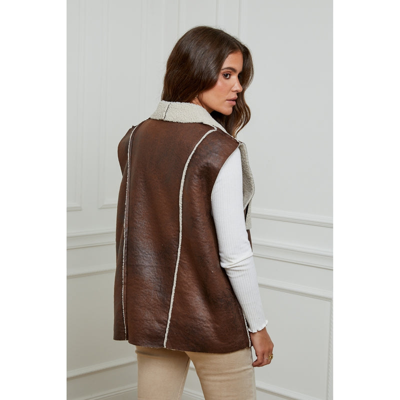 Gilet Sans Manches - Choco