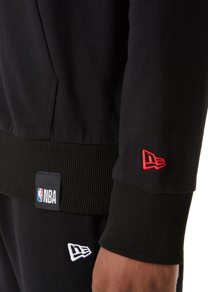 Sweat New Era Logo Black Zip Up Chicago Bulls